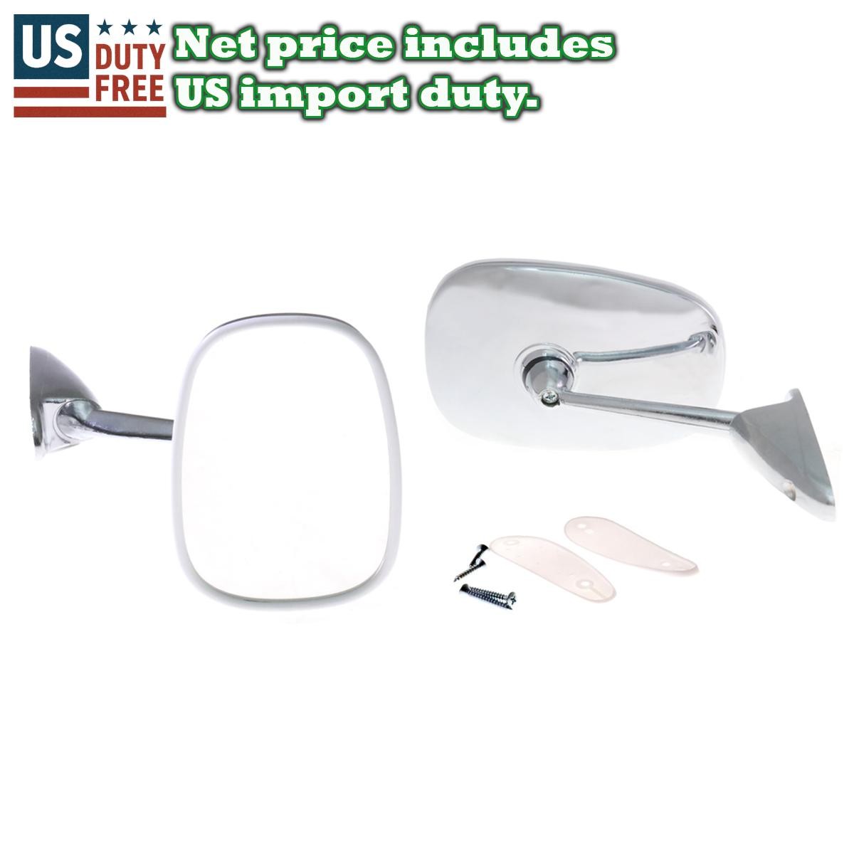 1951-1960 RENAULT FREGATE FLORIDE PAIR CHROME FENDER MIRRORS LEFT AND RIGHT NEW 1951-1960 RENAULT FREGATE FLORIDE PAIR CHROME FENDER MIRRORS LEFT AND RIGHT NEW