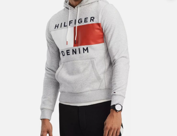 Mens Tommy Hilfiger Logo Hoody Hooded Full Zip Sweatshirt Jacket New With Tags Mens Tommy Hilfiger Logo Hoody Hooded Full Zip Sweatshirt Jacket New With Tags