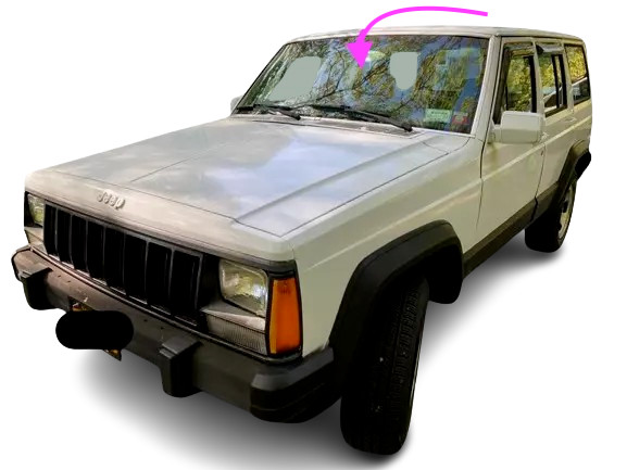 Fits: 1984-1991 Jeep Cherokee/Wagoneer/Comanche 2-4D Suv Front Windshield Glass Fits: 1984-1991 Jeep Cherokee/Wagoneer/Comanche 2-4D Suv Front Windshield Glass