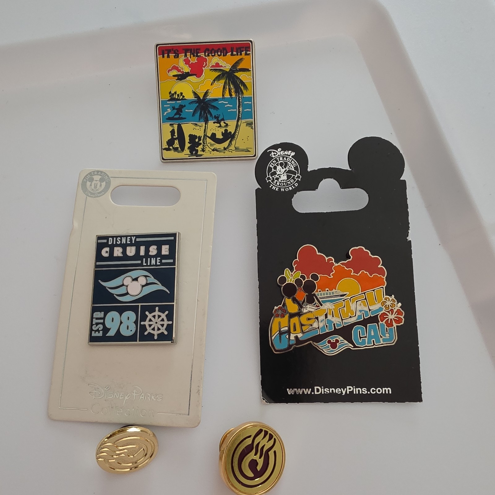 Disney Cruise Line Disney Castaway Cay pin and 4 others Disney Cruise Line Disney Castaway Cay pin and 4 others