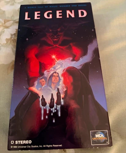 MCA Universal Legend VHS (1986) PG CC Hi-Fi Stereo Dolby Surround Ridley Scott