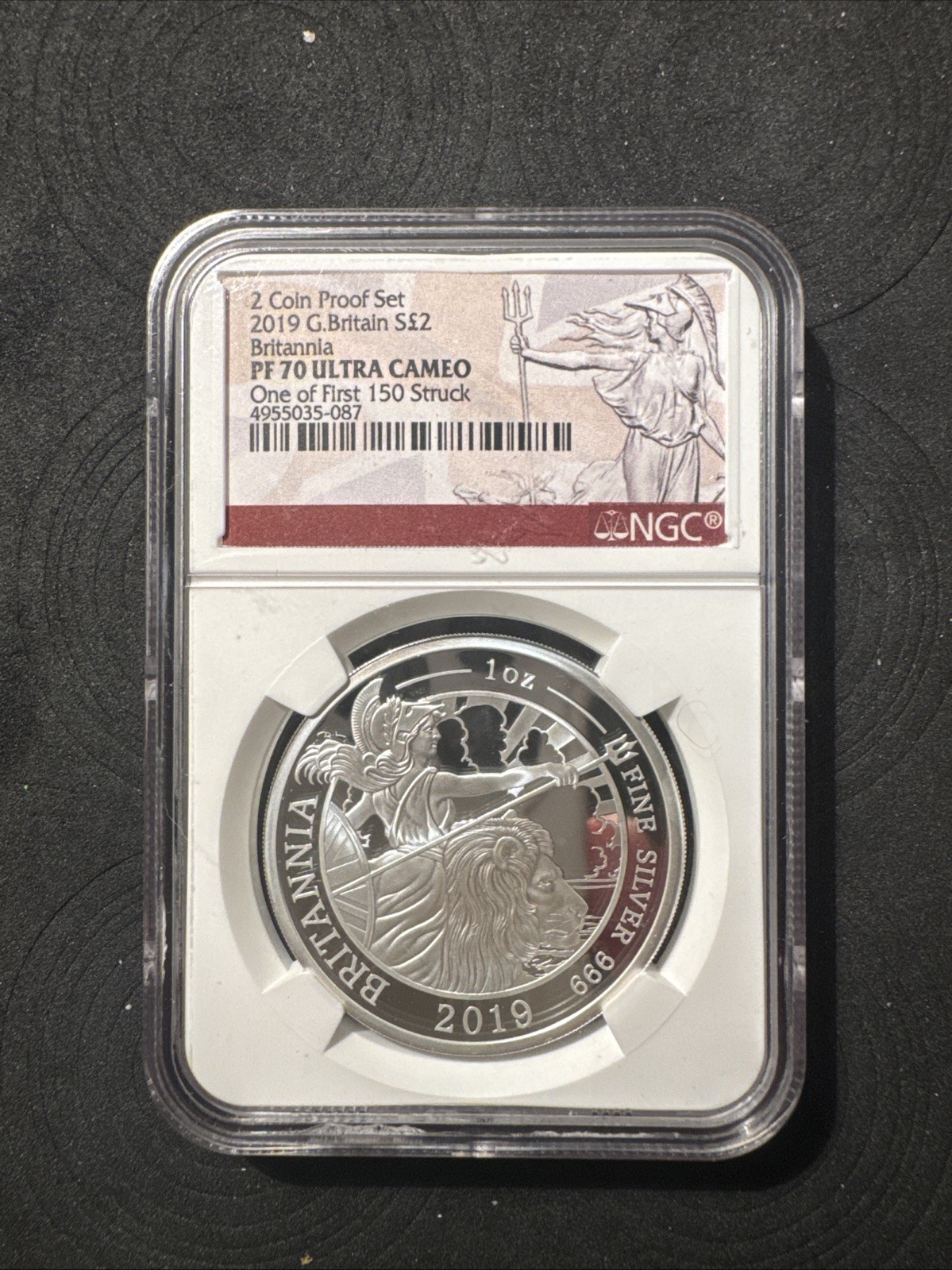 2019 Great Britain Britannia 1 Oz Silver Coin NGC PF 70 Ultra Cameo Low Mintage