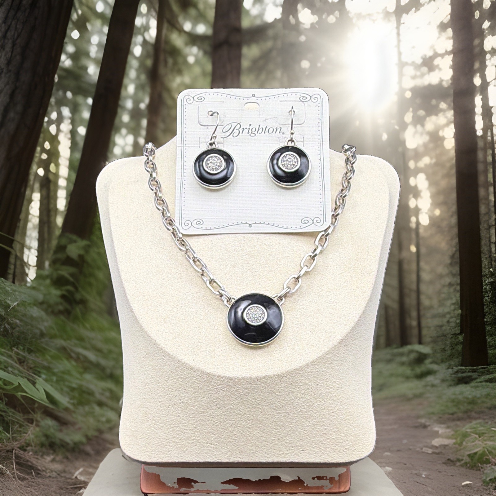 Brighton Meridian Eclipse Necklace & Earrings Set Crystal JA9362 Brighton Meridian Eclipse Necklace & Earrings Set Crystal JA9362