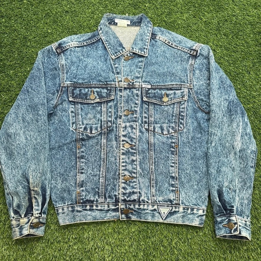 Vintage Guess Georges Marciano Acid Wash Denim Jacket Mens Size S Made in USA Vintage Guess Georges Marciano Acid Wash Denim Jacket Mens Size S Made in USA