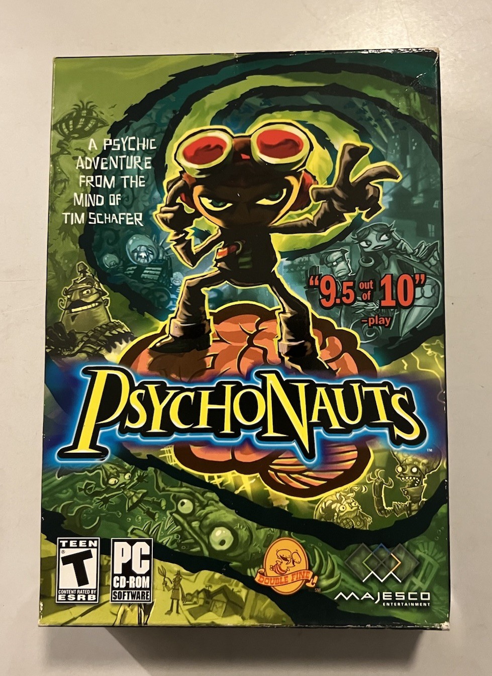 Vintage PC Game Psychonauts 4CD CIB Majesco MISSING DISC 1 Not Complete Vintage PC Game Psychonauts 4CD CIB Majesco MISSING DISC 1 Not Complete