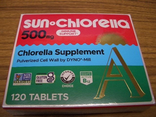 SUN CHLORELLA ( 500mg ) Immune Support Chlorella Supplement 120 Tablets Exp2/29