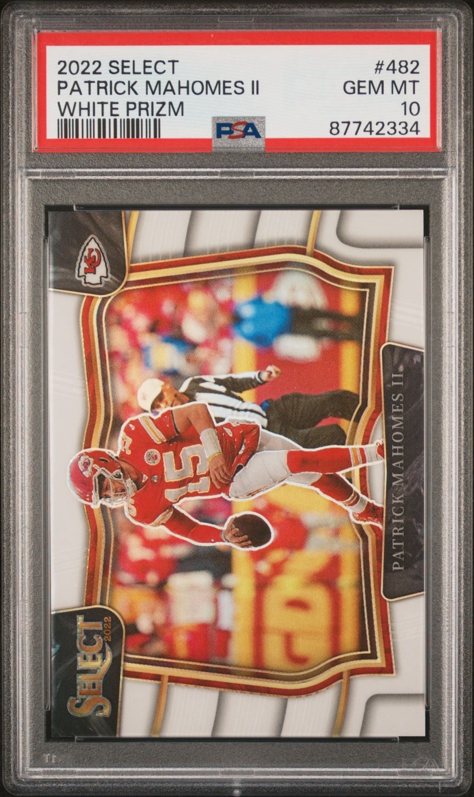 2022 Select Patrick Mahomes White Prizm /35- PSA 10 2022 Select Patrick Mahomes White Prizm /35- PSA 10