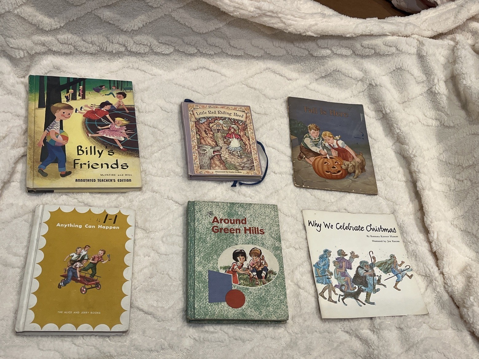 Vintage School Readers Lot 6 Alice Jerry Billy's Friends Fall Halloween Books