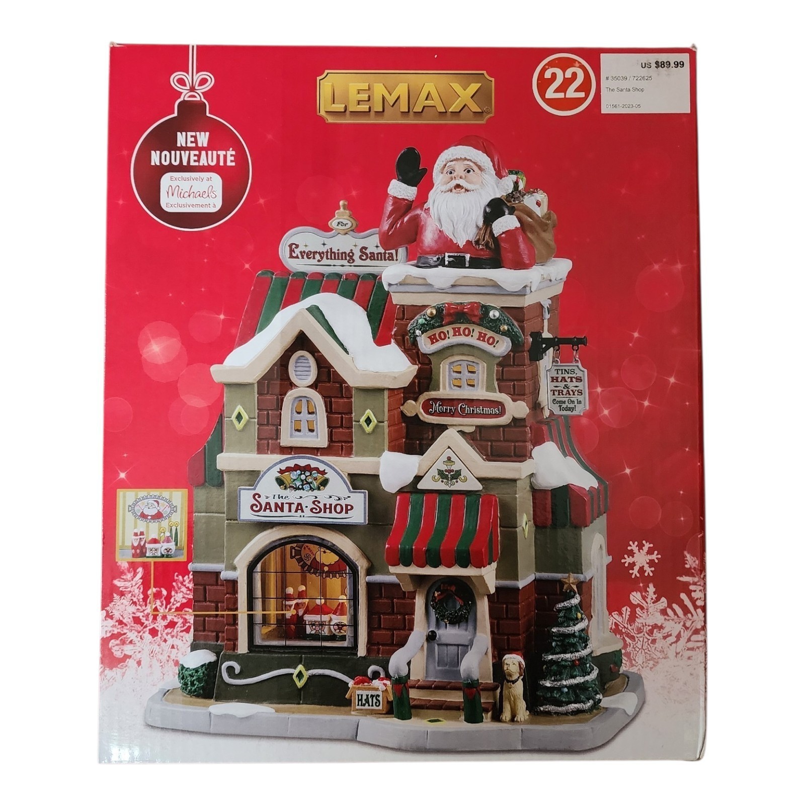 Lemax Santa's Shop 2023 Michael's Exclusive Retired New in Original Box