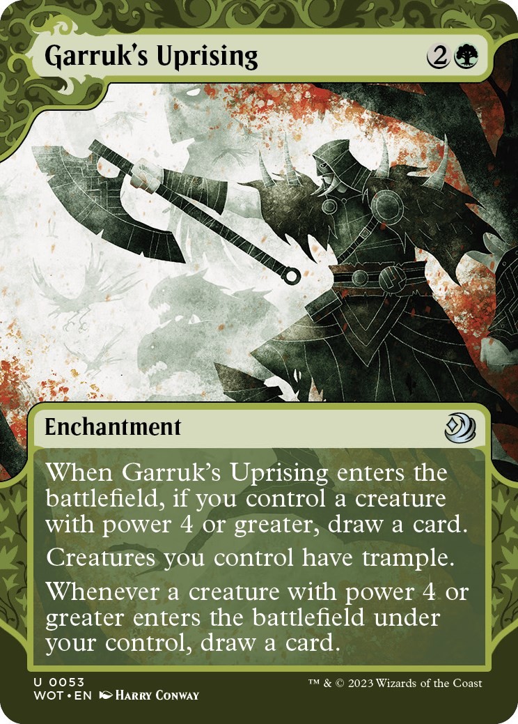 Garruk\'s Uprising - 53 - NM Foil Wilds of Eldraine: Enchanting Tales (WOT)