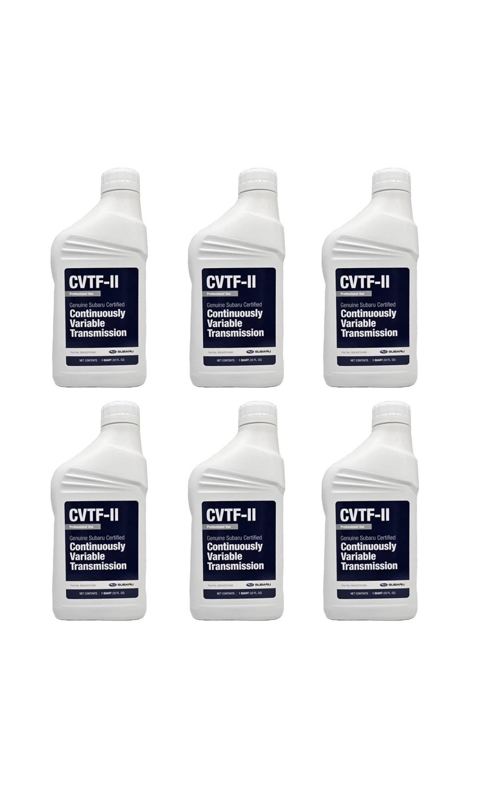 Subaru CVTF-II CVT Transmission Fluid (6 Quarts) - SOA427V1660 Genuine OEM CVT