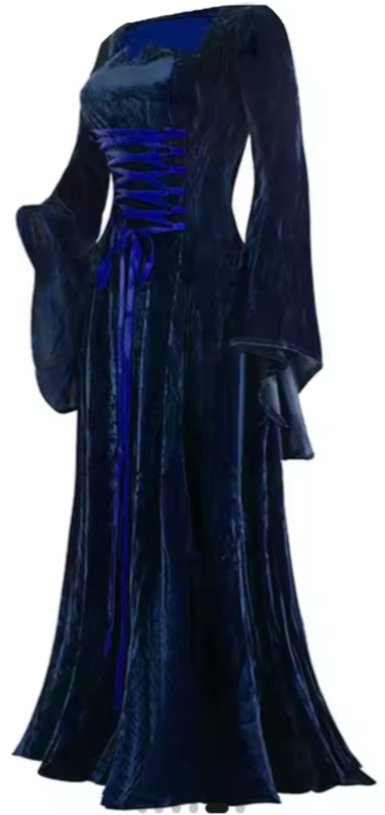Renaissance Medieval Navy Velvet / Polyester Dress Medium Excellent Condition Renaissance Medieval Navy Velvet / Polyester Dress Medium Excellent Condition