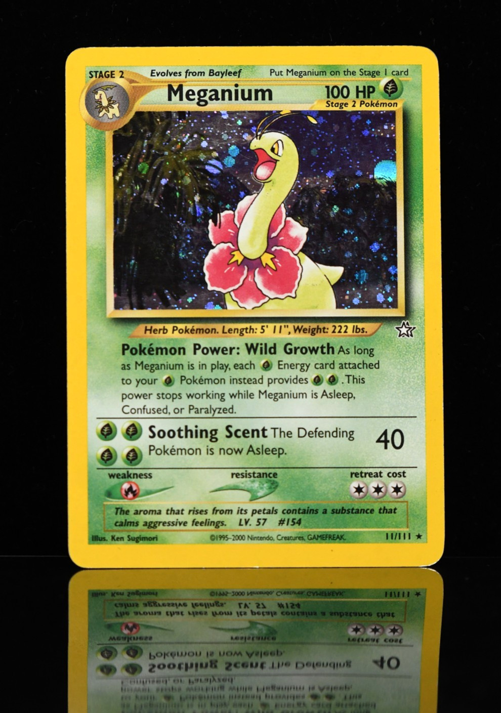 Pokemon Neo Genesis 2000 MEGANIUM 11/111 Holo Rare LP Excellent Pokemon Neo Genesis 2000 MEGANIUM 11/111 Holo Rare LP Excellent
