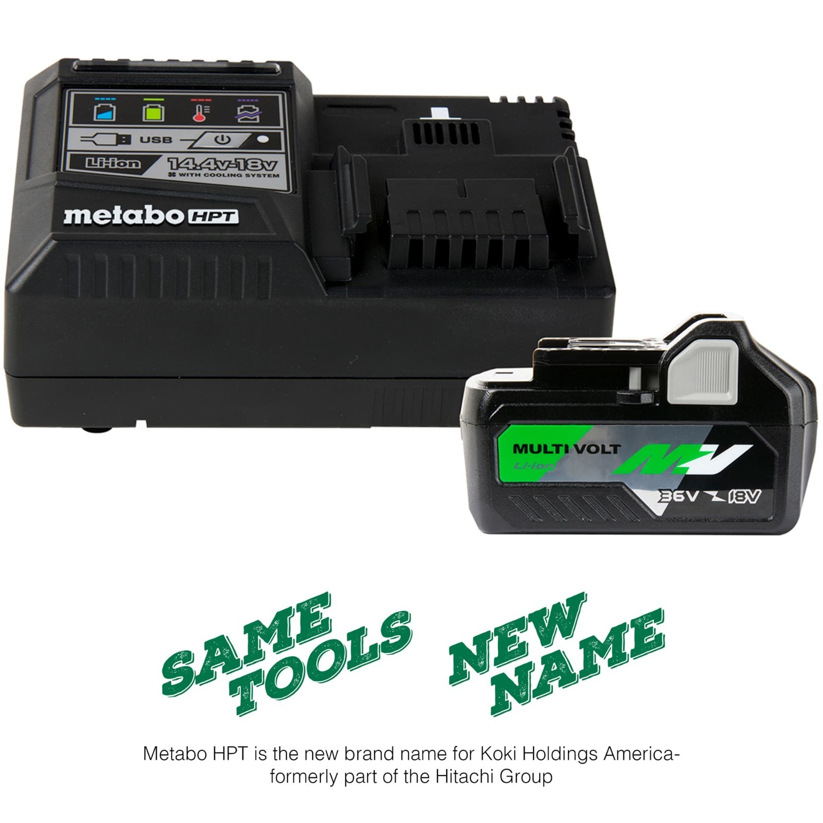 Metabo HPT MultiVolt 36V/18V 4Ah/8Ah Lithium Ion Battery & Charger Starter Kit