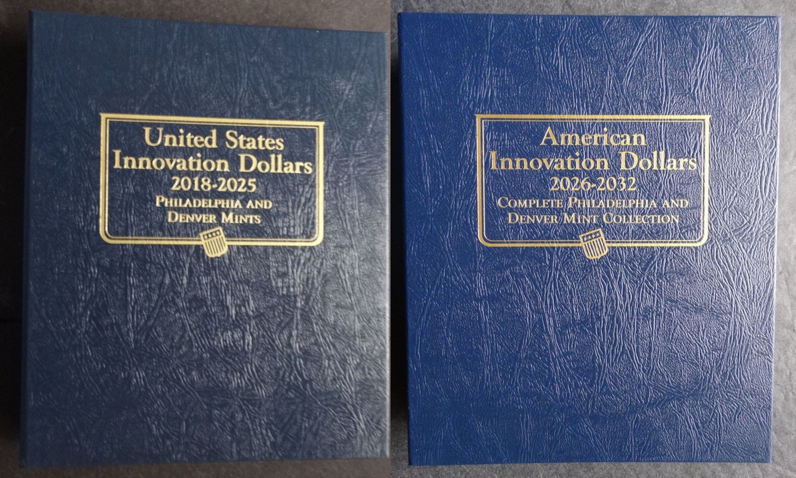Set of Whitman United States Innovation Dollars Dollar Coin Album 2018-2032 P&D