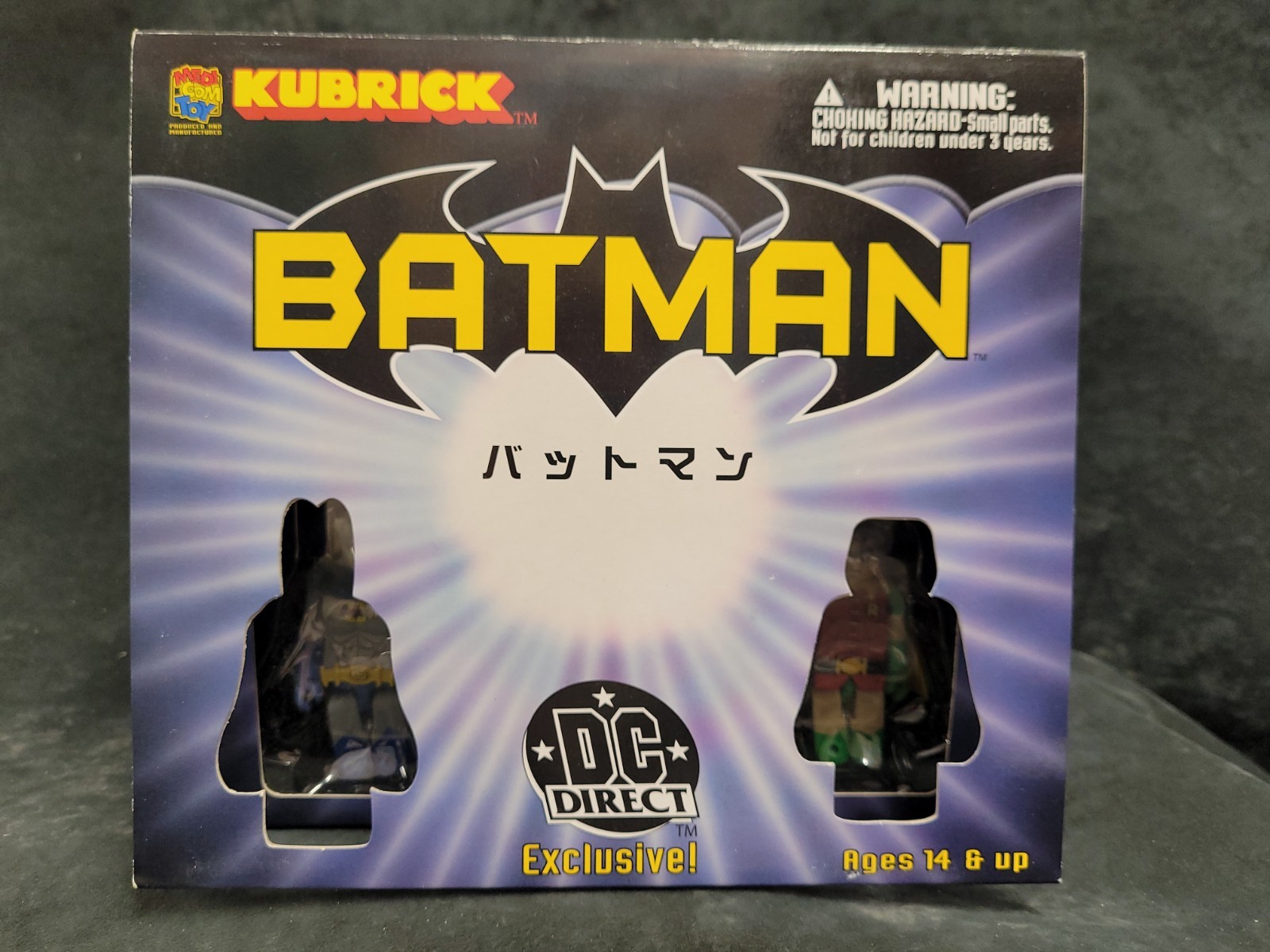 KUBRICK DC Exclusive BATMAN 5 Figure Set ROBIN MR FREEZE SCARECROW - Box Damage