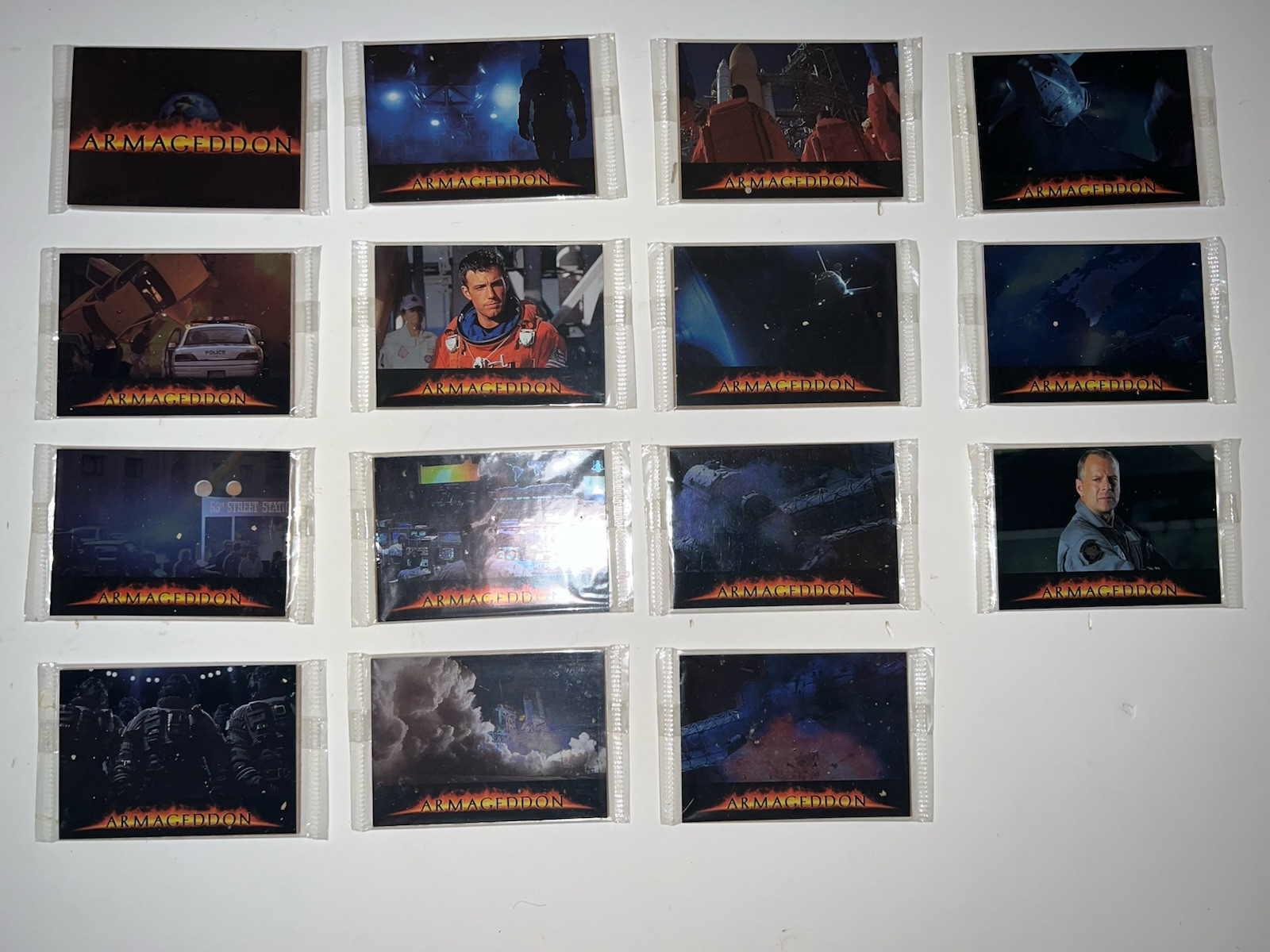 1998 Armageddon Nestle Foil Trading Card Complete Set of 15 Cards, Plus 8 Extra