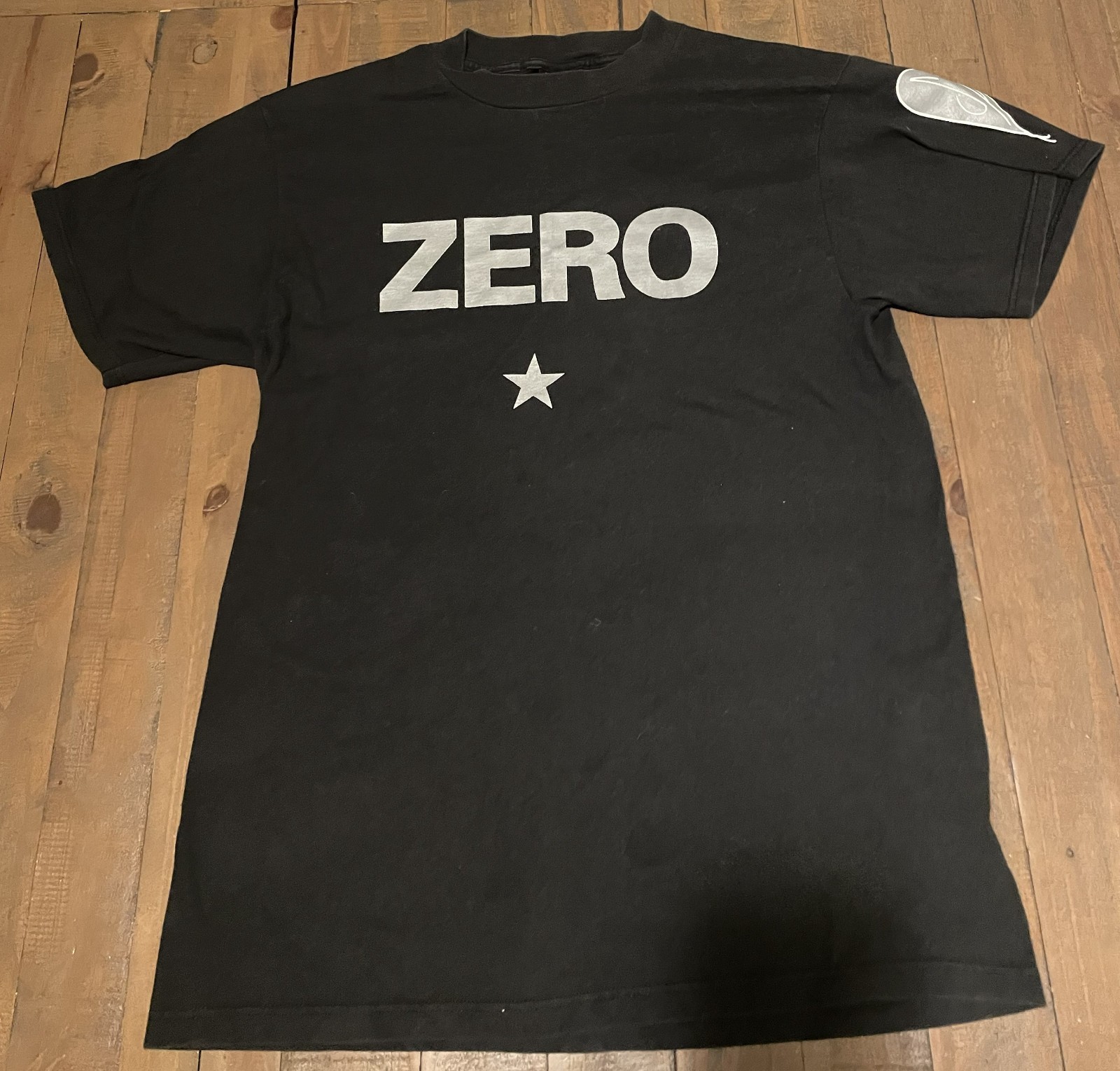Vintage 90s Smashing Pumpkins Zero T Shirt Giant Tultex Tag Size L Black 1996