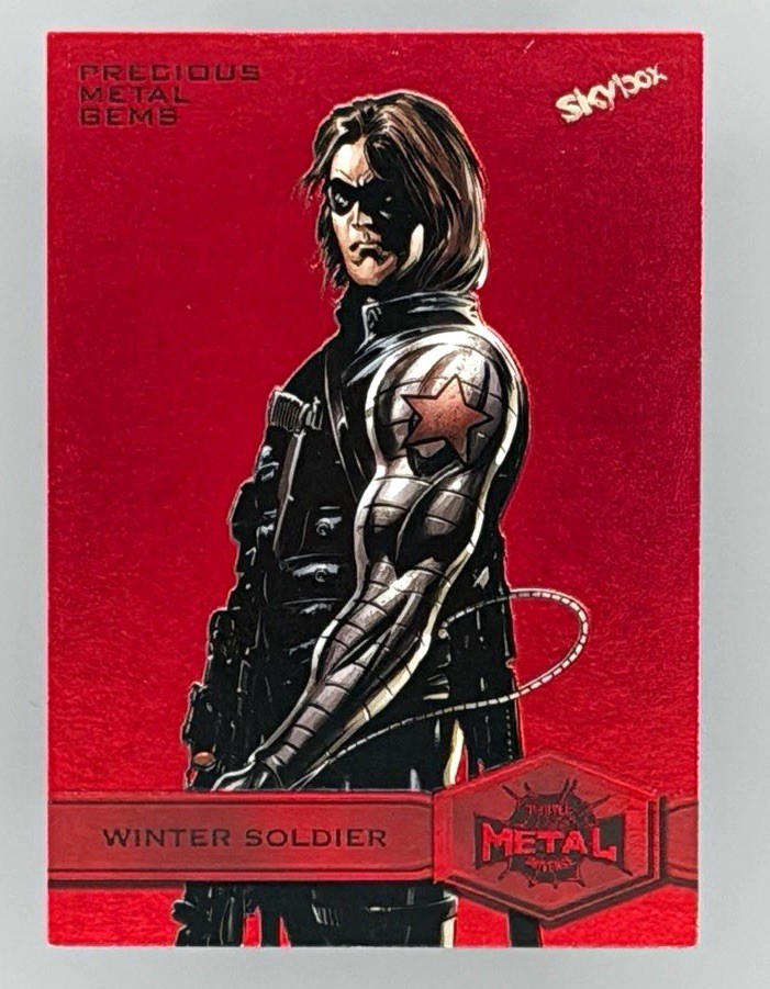 2022 Marvel Metal Universe Spider-Man Winter Soldier Red PMG /100 #199 2022 Marvel Metal Universe Spider-Man Winter Soldier Red PMG /100 #199