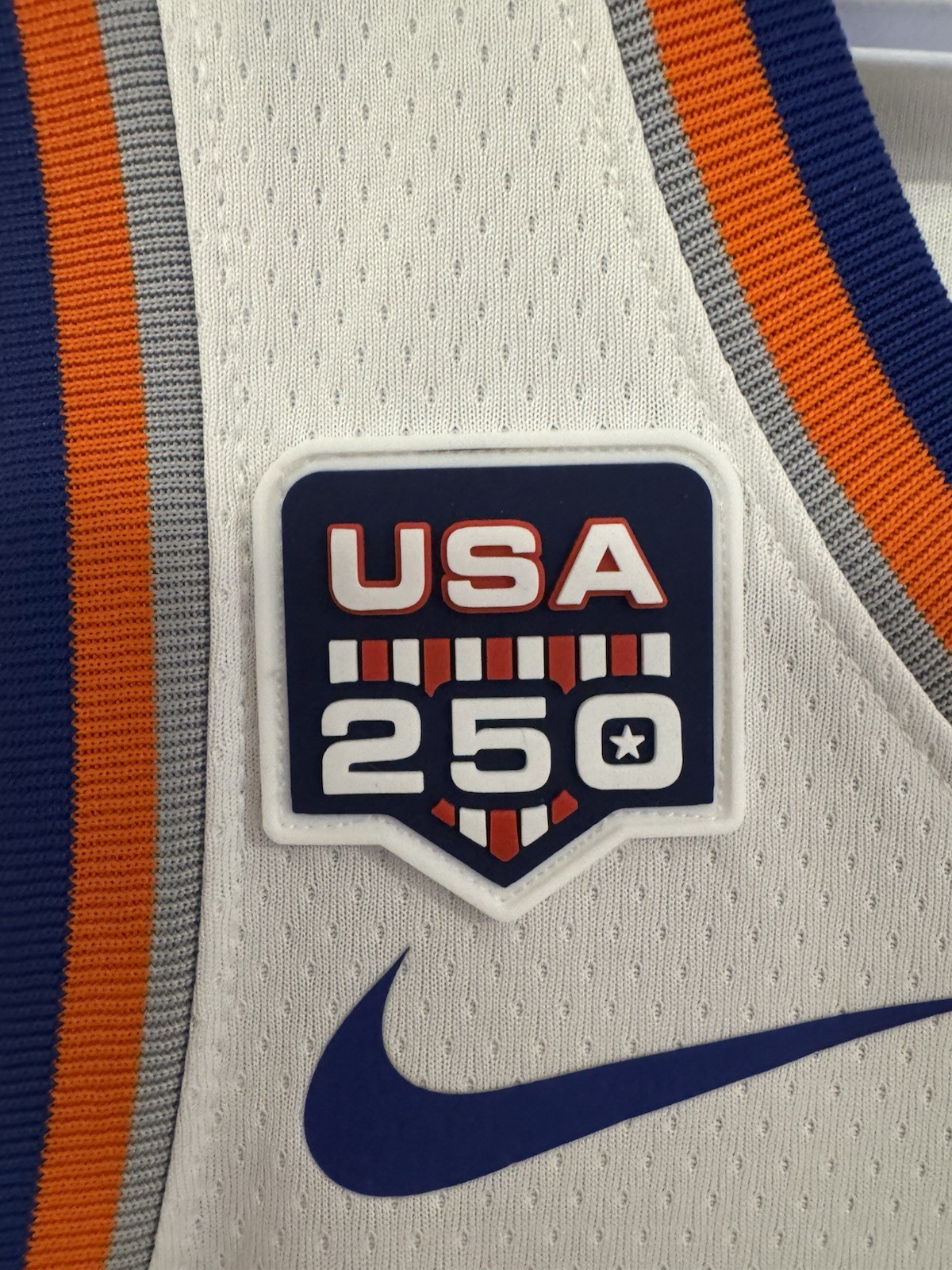 *PRESALE* USA 250 NBA patch PVC Silicone Rubber NBA Finals Knicks Spurs