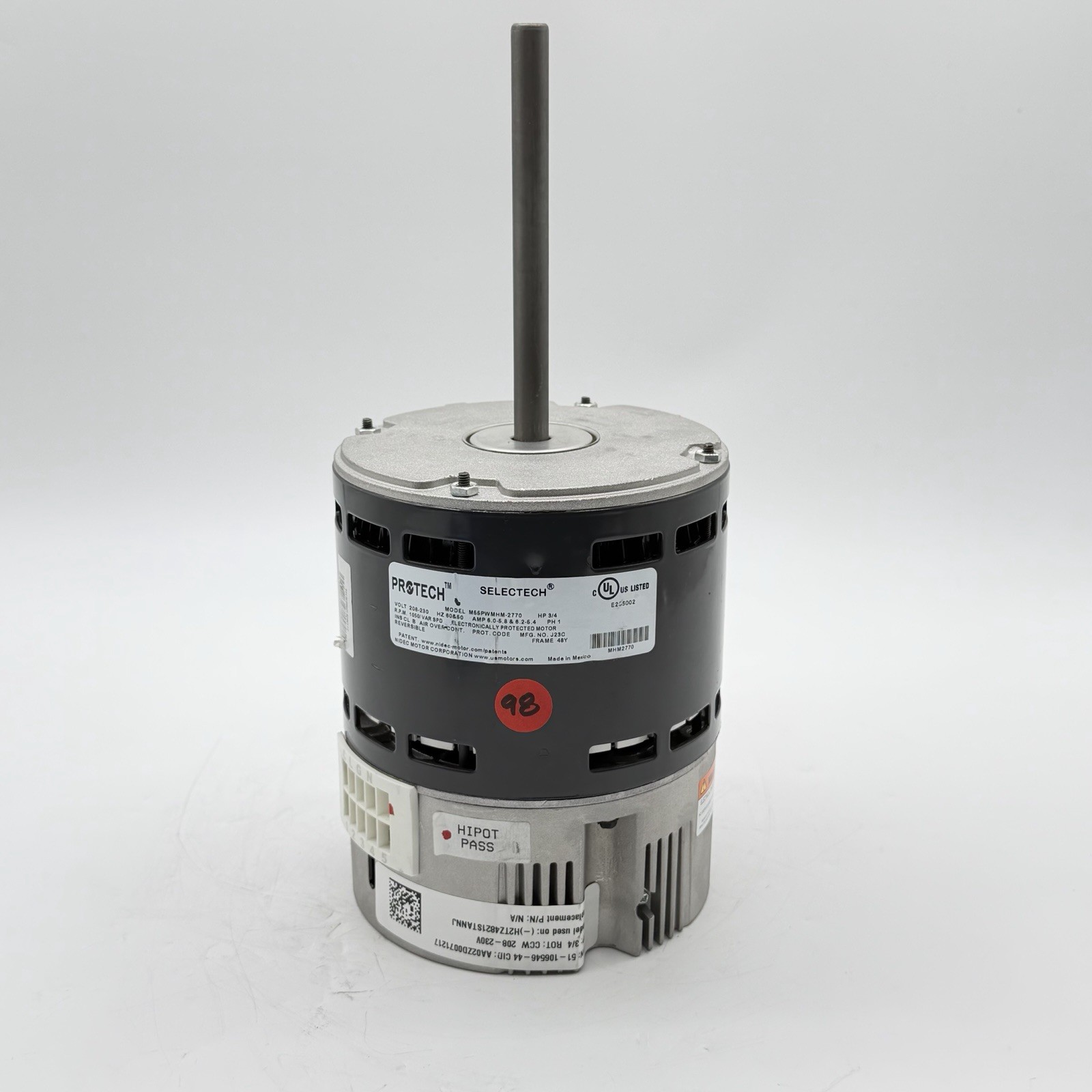 RHEEM Protech 51-106546-00-01 Blower Motor 3/4HP 208-230V 1Ph M55PWMHM-2770 new RHEEM Protech 51-106546-00-01 Blower Motor 3/4HP 208-230V 1Ph M55PWMHM-2770 new