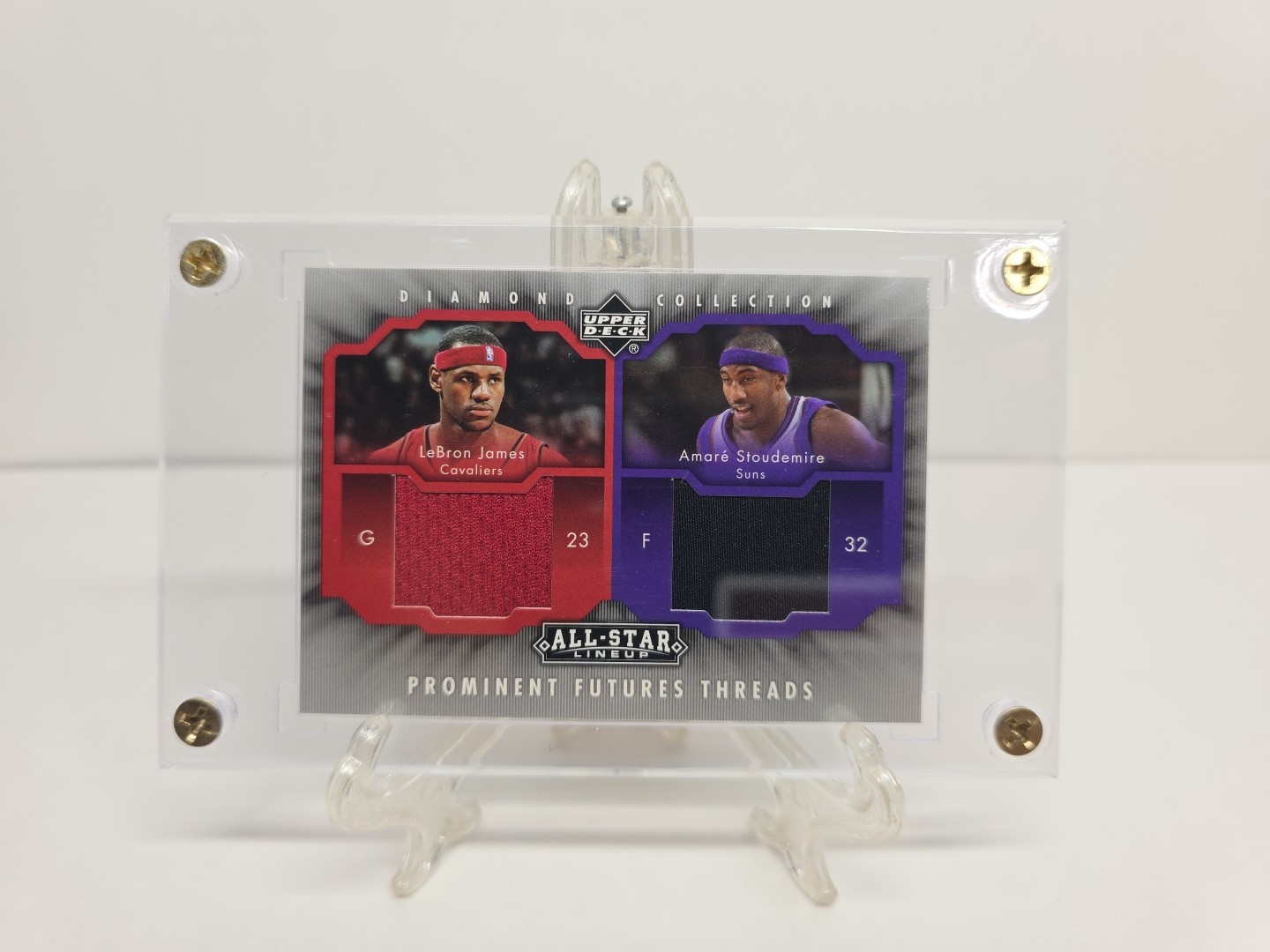 2004-05 UD Prominent Threads #PFT-JS (Lebron James/A.Stoudemire) (MINT) In Case