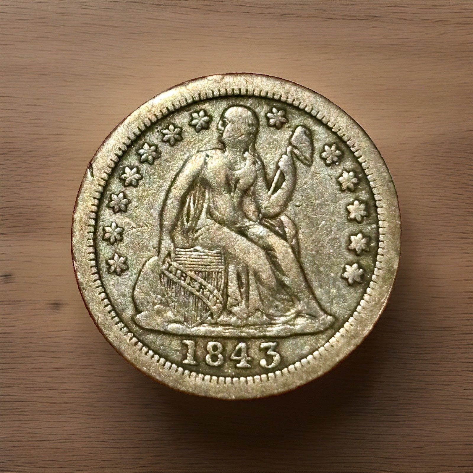 1843 O SEATED LIBERTY DIME-150K MINTAGE -RARE 1843 O SEATED LIBERTY DIME-150K MINTAGE -RARE