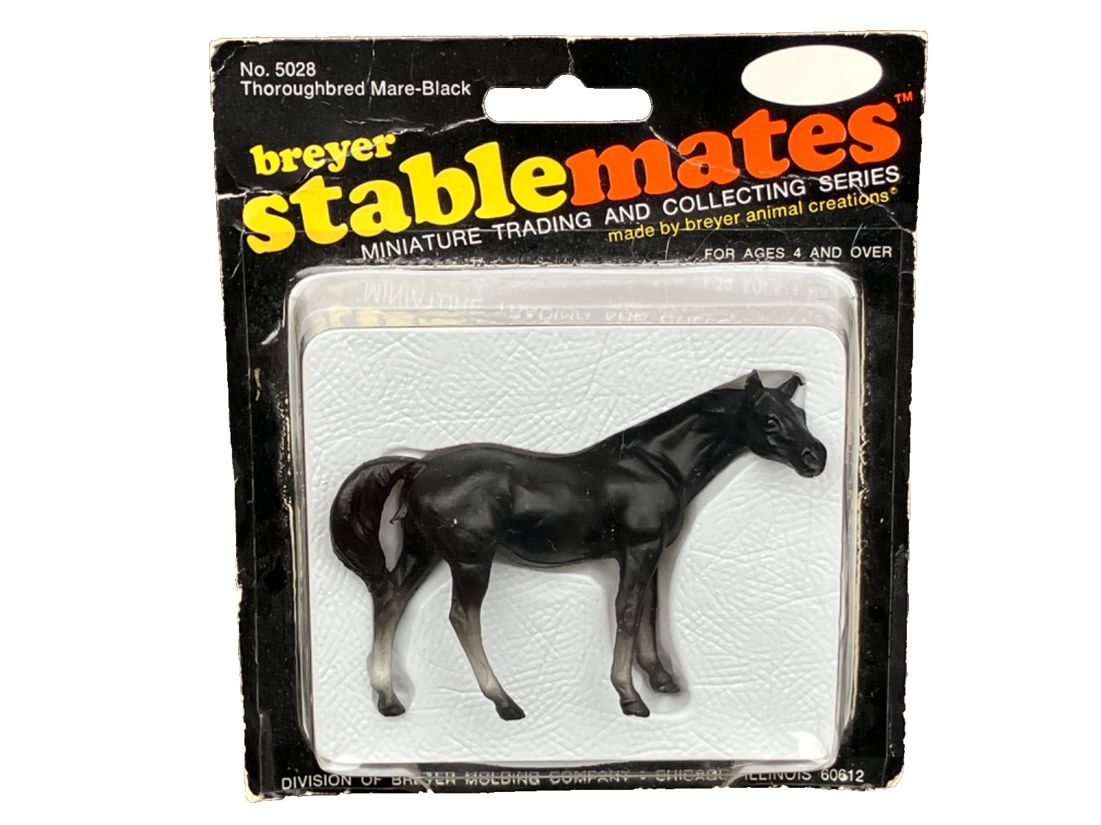 VTG 1976 BREYER STABLEMATES #5028 THOROUGHBRED MARE BLACK MINI HORSE MOC VTG 1976 BREYER STABLEMATES #5028 THOROUGHBRED MARE BLACK MINI HORSE MOC