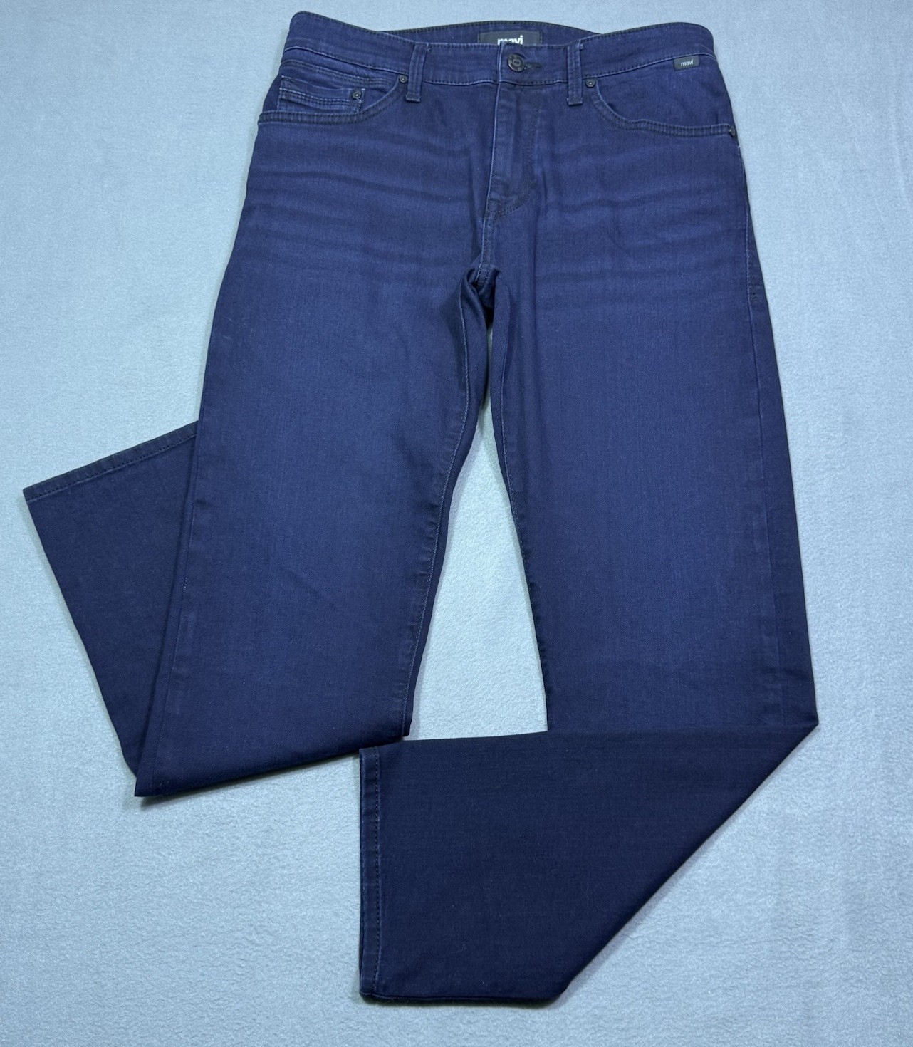 Mavi Jeans Mens 34x32 Zach Regular Straight Leg Indigo Stretch Normcore USA