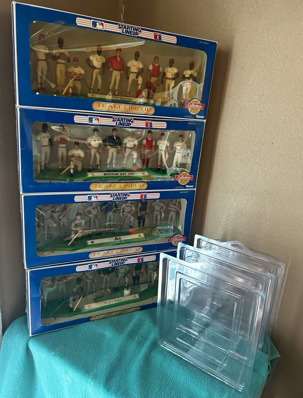 Starting Lineup 1989 Team Lineups LOT Cardinals Mets Yankees Red Sox