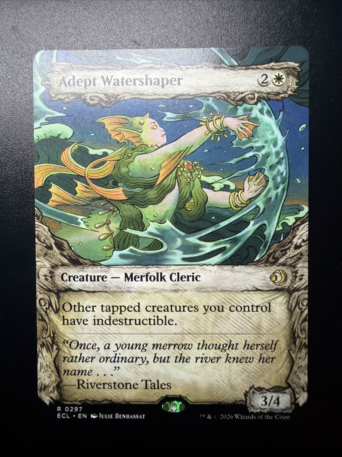 Magic the Gathering (mtg): ECL: Adept Watershaper - Rare Magic the Gathering (mtg): ECL: Adept Watershaper - Rare