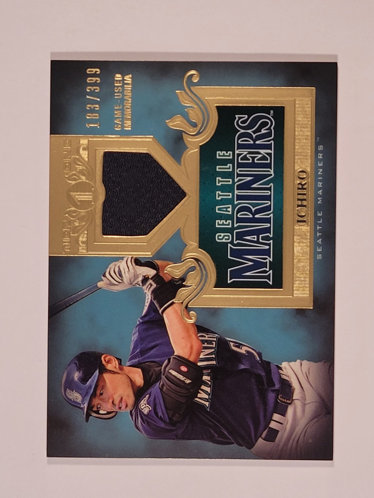 2011 Topp Tier One- Ichiro Suzuki #TSR-1 Jersey Card #d 183/399 2011 Topp Tier One- Ichiro Suzuki #TSR-1 Jersey Card #d 183/399
