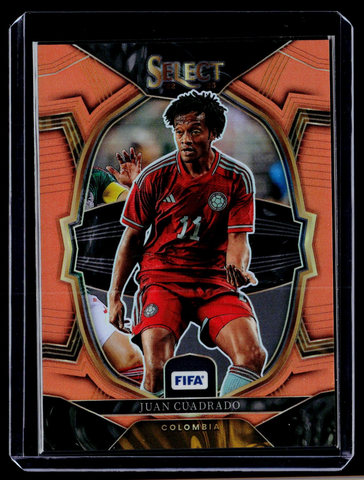 2022-23 Panini Select FIFA #87 Juan Cuadrado Orange #/60 2022-23 Panini Select FIFA #87 Juan Cuadrado Orange #/60