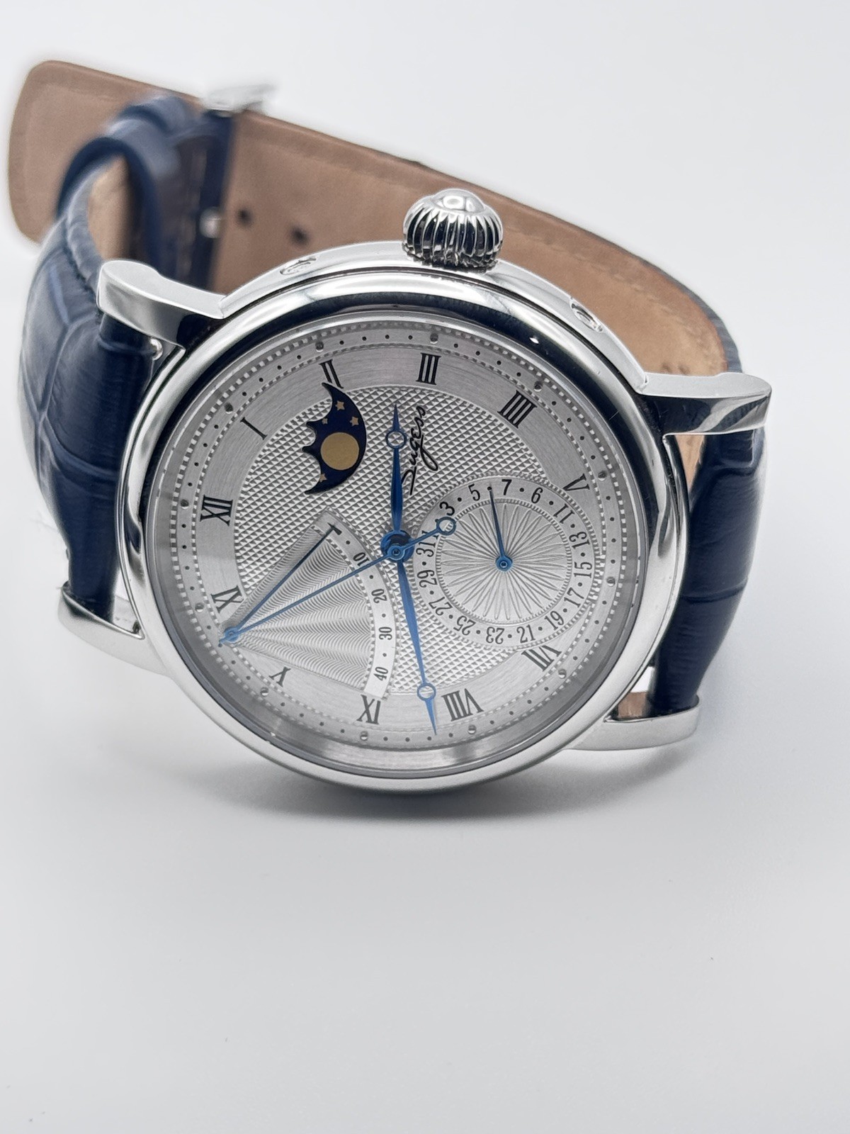Sugess MoonPhase Master High Beat Mechanical Mens Watch Seagull 1963 SU2153SW Sugess MoonPhase Master High Beat Mechanical Mens Watch Seagull 1963 SU2153SW