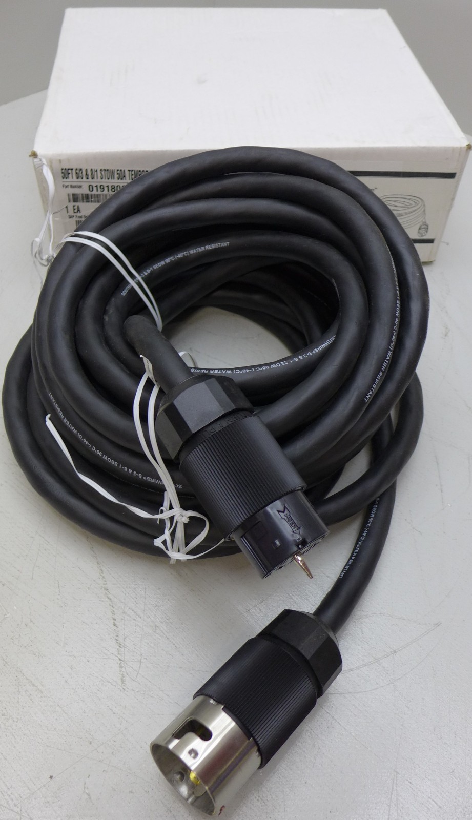 Southwire 19180008 50ft 6/3 & 8/1 STOW 50A Max Current Temporary Power Cable NEW
