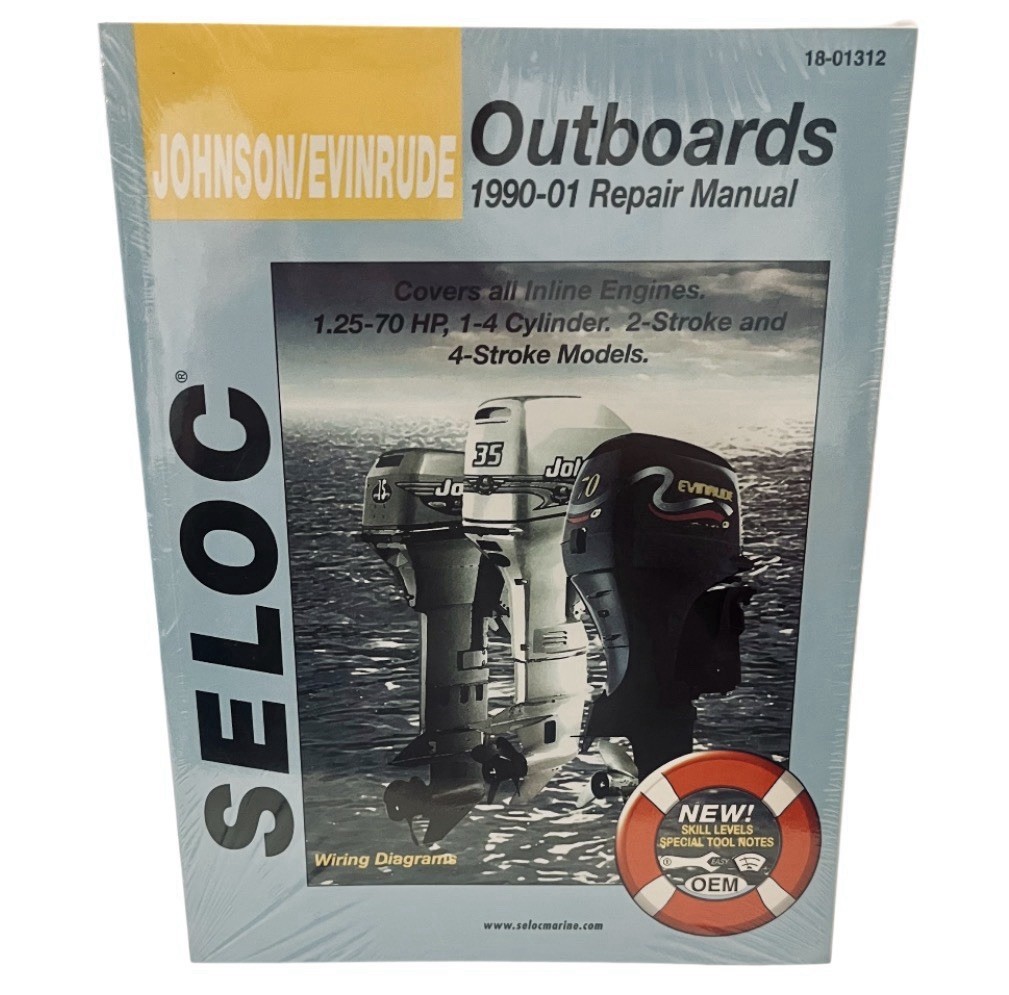 Seloc 18-01312 Marine Manual Johnson/Evinrude 1990-2001 Outboard 1-4 Inline Seloc 18-01312 Marine Manual Johnson/Evinrude 1990-2001 Outboard 1-4 Inline