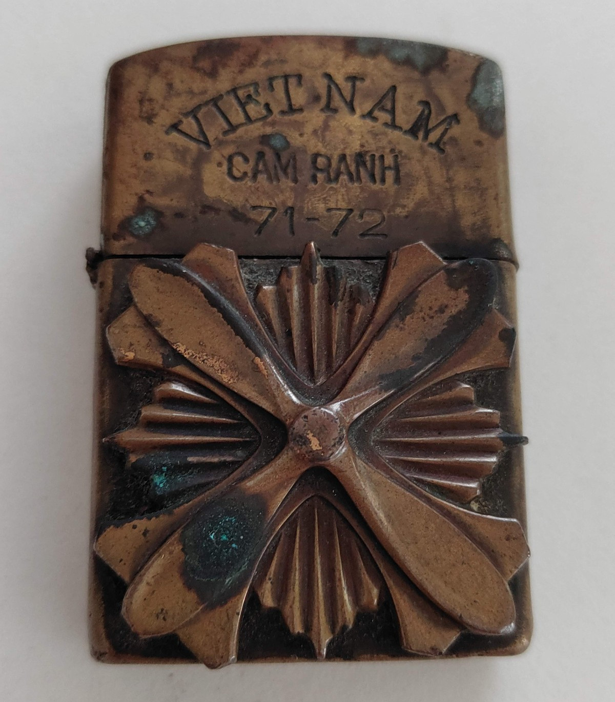 Vintage 1971 Vietnam ZIPPO Lighter Cam Ranh 30yo Souvenir Military Authentic JDM