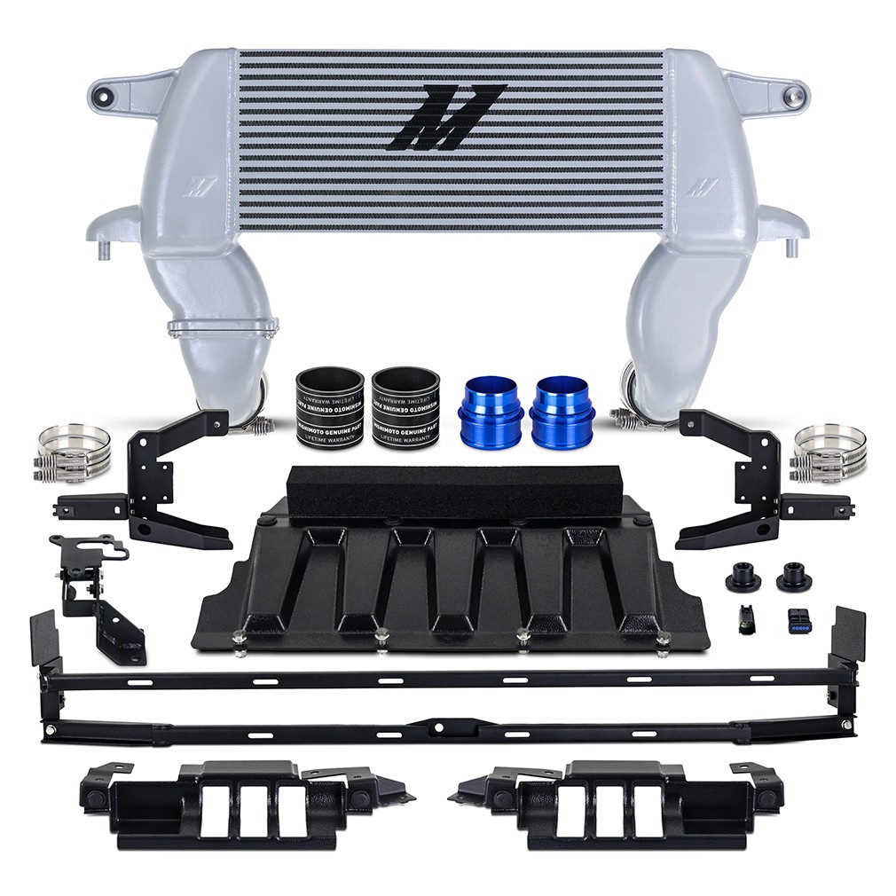 Mishimoto High-Mount Intercooler, fits 2021+ Ford Bronco 2.3L/2.7L, Silver Mishimoto High-Mount Intercooler, fits 2021+ Ford Bronco 2.3L/2.7L, Silver
