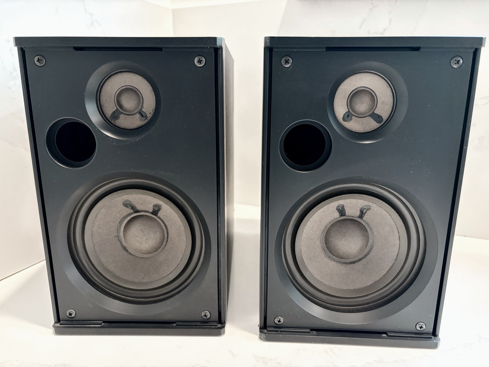 VNTG NAKAMICHI S-1B S-1A - BLACK Bookshelf Speakers TESTED - See Video