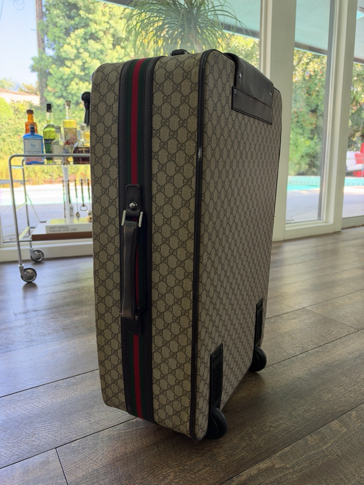 Authentic Gucci GG Supreme Rolling Suitcase — Tom Ford Era / Y2K