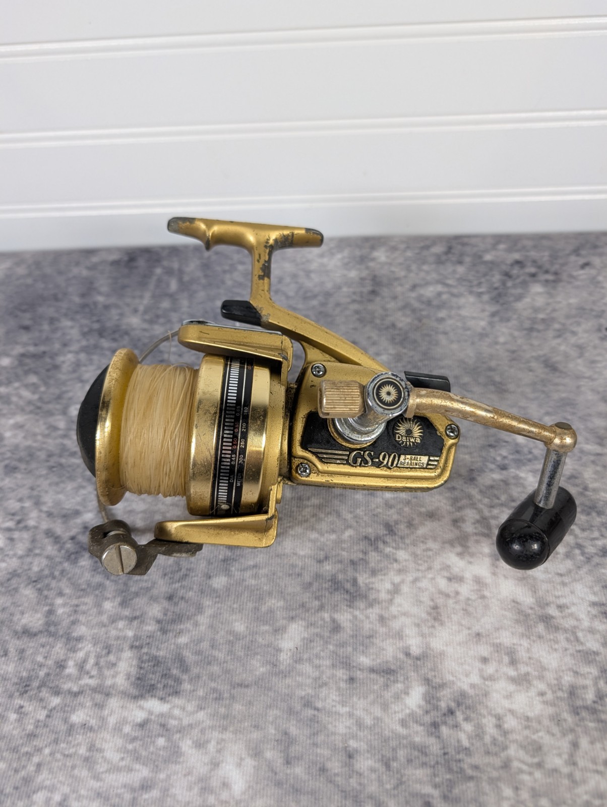 Vintage Daiwa GS-90 Spinning Reel , Heavy Duty Steal Fishing Reel, Made in Japan