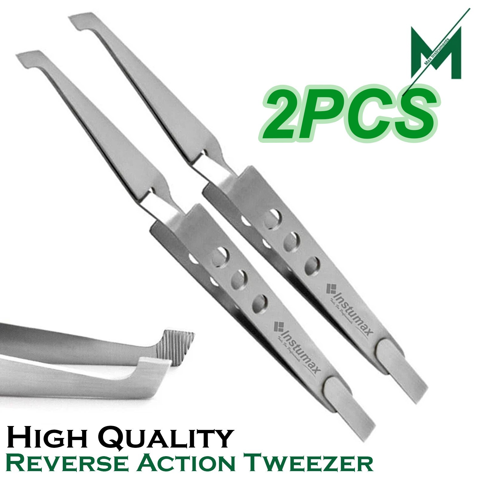 Dental Direct Bracket Holder Orthodontic Self Close Reverse Action Tweezer