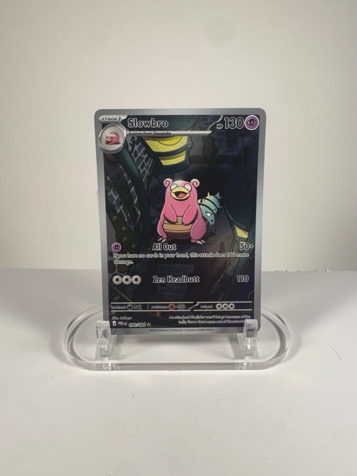 Pitch Black Slowbro Illustration Rare 090/084 English NM Pitch Black Slowbro Illustration Rare 090/084 English NM