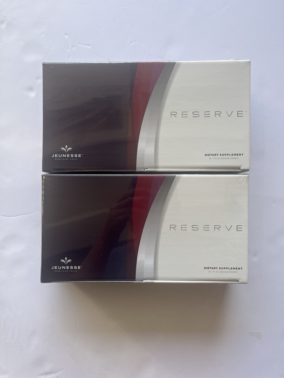New/Sealed Jeunesse Reserve Gel Packets 2 Boxes /60 Packs - Exp 8/2027