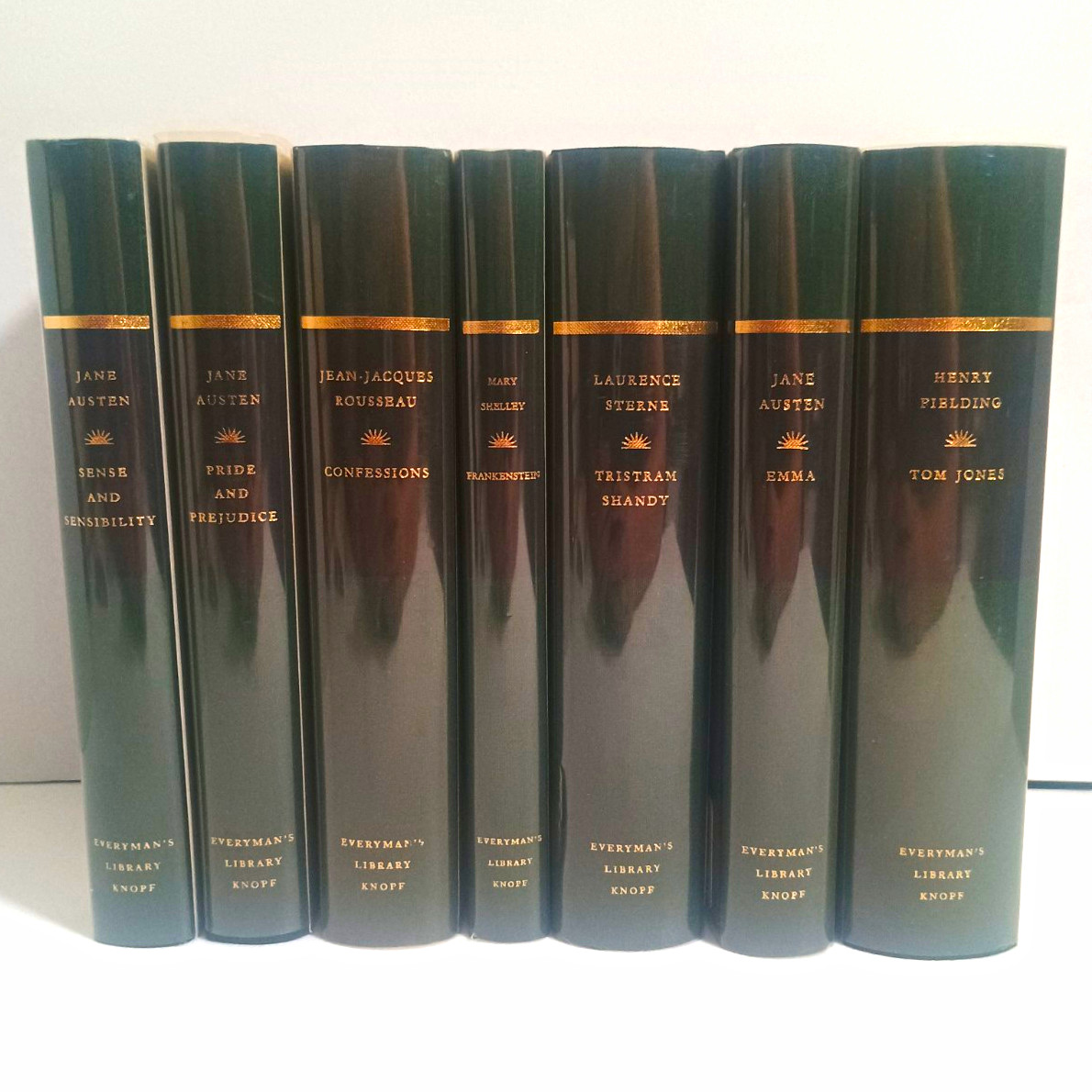 Everyman\'s Library Classics Hardcover Lot Of 7 Fielding Austen Shelley Sterne