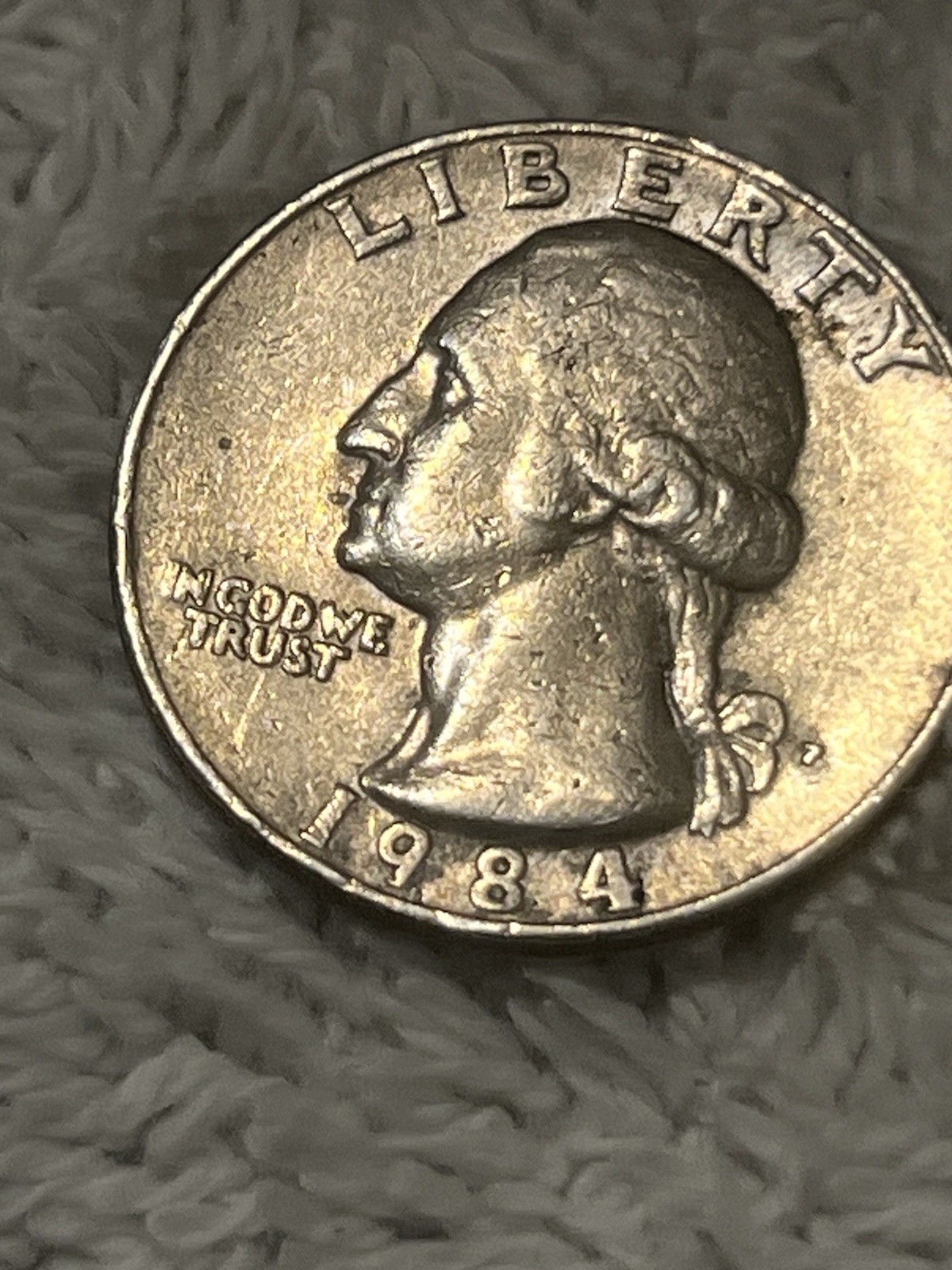 1984 QUARTER DDO P MINT MARK ERROR 7 United States Of America Error On Reverse 1984 QUARTER DDO P MINT MARK ERROR 7 United States Of America Error On Reverse
