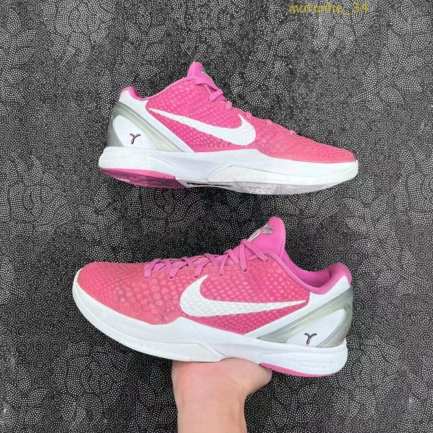 Kobe 6 Protro Think Pink Kay Yow Pink Fire DJ3596-600 Men's Basketball