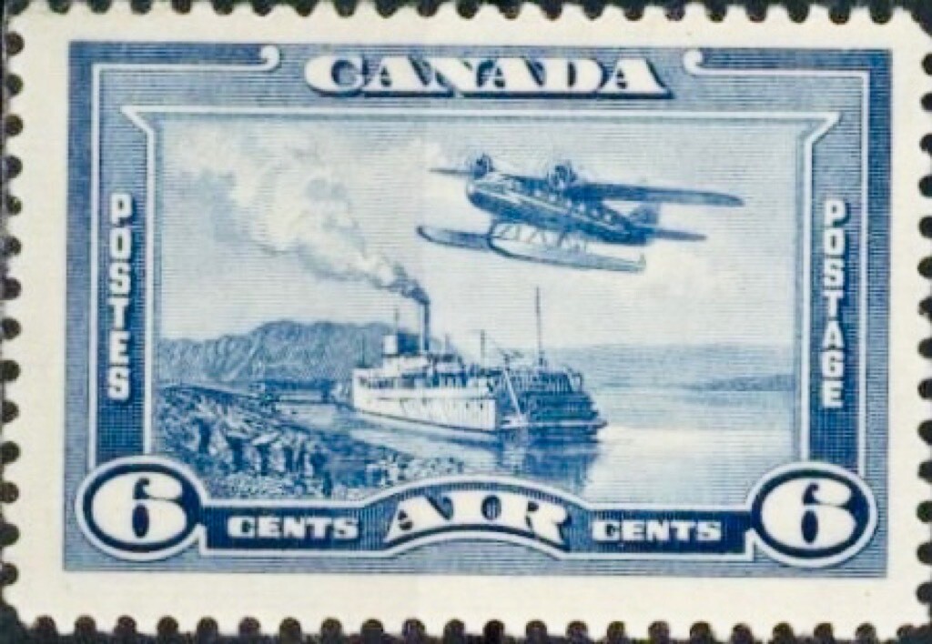 [OOS] Canada #SG371 MNH 1938 6c Monoplane Mackenzie River Steamer [C6]
