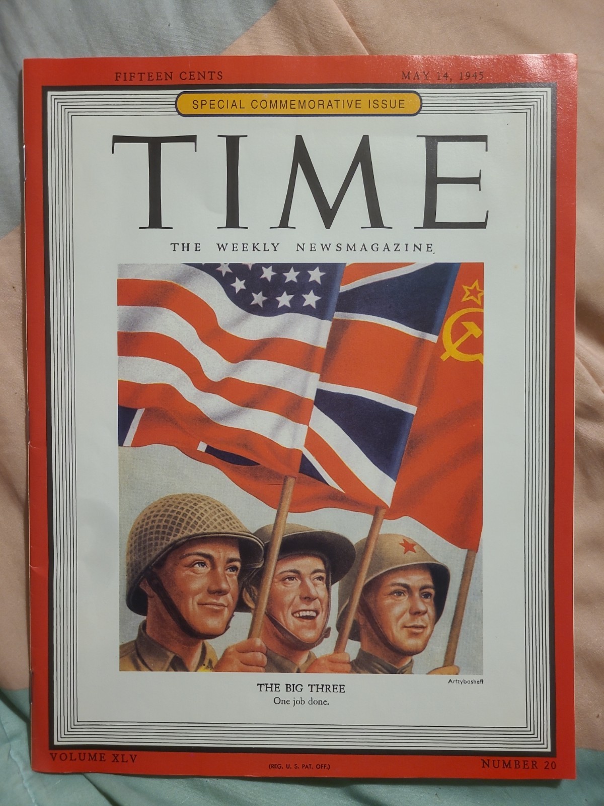 TIME Magazine May 14, 1945 – WWII Victory in Europe/COMMEMORATIVE ISSUE - BUICK