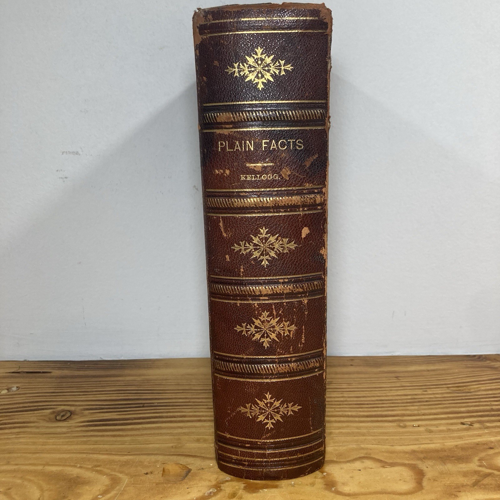 Antique 1886 Plain Facts For Old And Young John Harvey Kellogg Hardcover Book